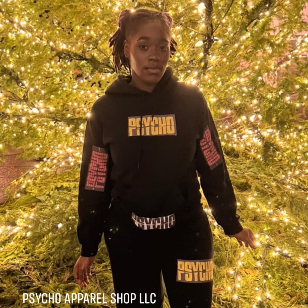 Black psycho jogging suits